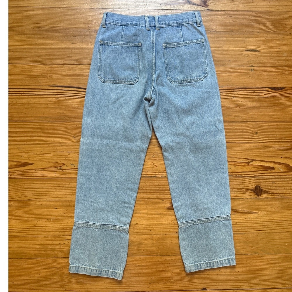 Lioness Cargo Jeans Women Light Blue Excellent High Rise Straight Leg SIZE M - Picture 8 of 8